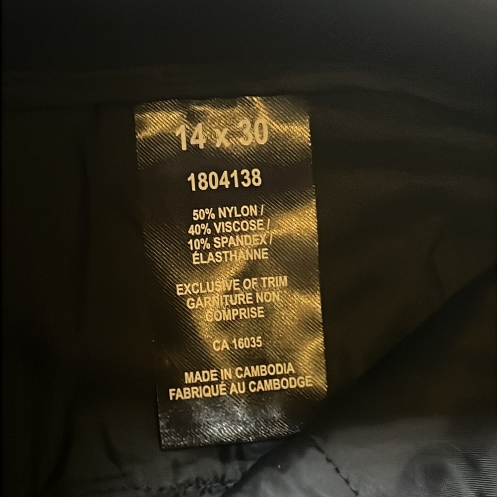 NWT Talbots Classic Black Pants sz 14 x 30 - Picture 5 of 7